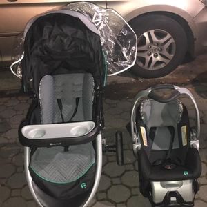 Baby carriage with car seat